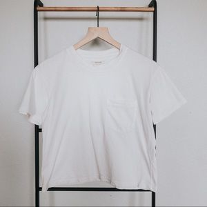 Madewell Easy Crop Tee in White